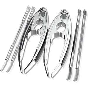 Ensemble d'outils antidérapants pour craquelins de fruits de mer, crabe et noix avec Mini <span class=keywords><strong>fourchettes</strong></span> - Product Image 1