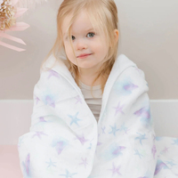 Toalla de baño para niños con capucha personalizable al por mayor, Toalla de baño suave absorbente de algodón orgánico de primera calidad 100% para bebés y niños