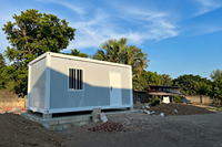 Maison conteneur pliable 20ft 40ft à bas prix, préfabriquée, modulaire, extensible, pour atelier, stockage et logement