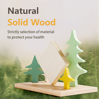 Bureau d'apprentissage en bois réglable en hauteur pour enfants d Etude Enfant Une pièce Table et chaise d'étude ergonomique en bois pour bébé et enfants
