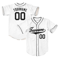 Maillot de baseball personnalisé à séchage rapide en maille, vierge pour sublimation, de haute qualité, en sergé, pour homme