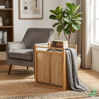 Panier à linge 2Grid avec cadre ventilé à lattes, vente en gros, doublure amovible et lavable, pour chambre et salle de bain, rangement serviettes et vêtements