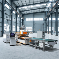 Pusat Pemrosesan Pelabelan Otomatis CNC Router 2130 untuk Panel Furnitur