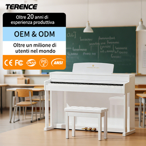 <span class=keywords><strong>Piano</strong></span> <span class=keywords><strong>numérique</strong></span> TERENCE E55 à 88 touches avec mécanisme à marteaux gradués, source sonore professionnelle, <span class=keywords><strong>piano</strong></span> électrique droit - Product Image 1