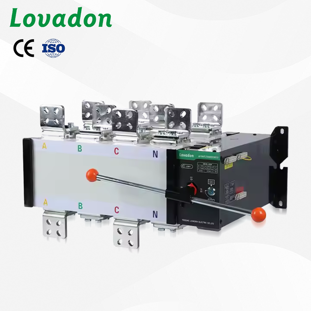 2500A 4P PC Type Automatic Transfer Switch Dual Power Changeover Switch for Mains Generator 380-440V 220V Control