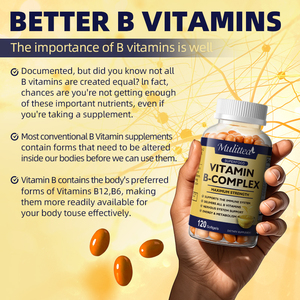 <span class=keywords><strong>C</strong></span>ápsulas <span class=keywords><strong>B</strong></span> Complex de Alta Potencia OEM, Complejo <span class=keywords><strong>B</strong></span>, Suplemento para el Bienestar, Energía Nerviosa y Metabolismo - Product Image 5