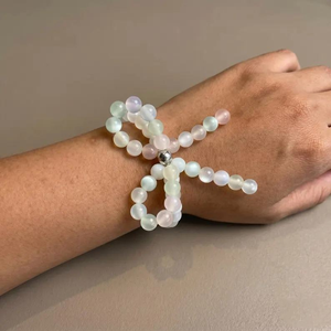 Bracelet Bohème <span class=keywords><strong>Arc</strong></span>-<span class=keywords><strong>en</strong></span>-<span class=keywords><strong>ciel</strong></span> Réactif aux UV pour Femme, Perles <span class=keywords><strong>en</strong></span> Résine 8mm, Bijou Changeant <span class=keywords><strong>de</strong></span> Couleur, Cadeau d'Été - Product Image 3