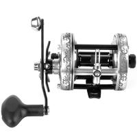 Moulinet de surf entièrement en métal gravé à grande vitesse Nouveau design pour le lancer d'appâts Jigging Trolling River Lake Saltwater Sea Fishing