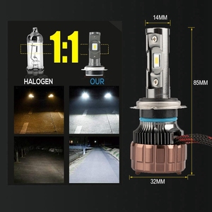 2 * Miếng 1 * Cặp Bóng Đèn Pha Led V6S H4 H7 H11 9005 9006 Đèn Pha Led Tự Động Faros 16000LM 40W - Product Image 6