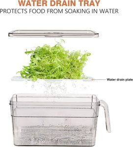 Contenedor Organizador para Refrigerador, Ecológico, Hermético, de Plástico PET, con Protección Antibacteriana de Iones de Plata, Diseño Desmontable - Product Image 3