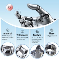 Disque d'articulation pour main robotique série J Y SUS630, usiné CNC, en aluminium et acier inoxydable de haute précision, pour applications robotiques à cycle élevé