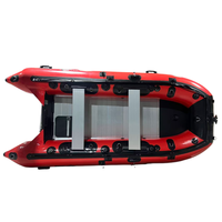 Bateau pneumatique robuste en aluminium, bateau pneumatique en PVC, bateau pliable à grande vitesse pour la pêche en haute mer et les loisirs