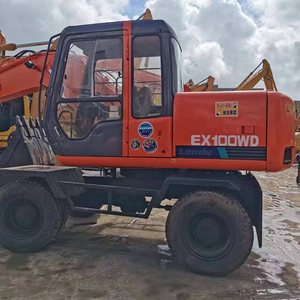 รถขุดล้อยางฮิตาชิ EX100WD มือสอง ขนาด 10 ตัน รถขุดฮิตาชิ EX100WD ของแท้จากญี่ปุ่น สภาพดี มีสินค้าในสต็อก - Product Image 6