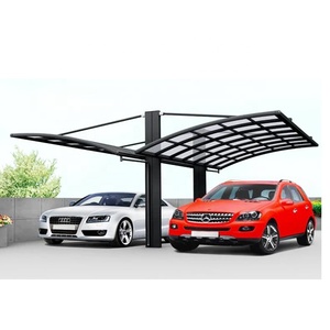 Abri de voiture en polycarbonate, auvent en aluminium durable, abri de voiture en alliage, pare-soleil en feuille de PC, protection solaire extérieure imperméable pour parking - Product Image 4