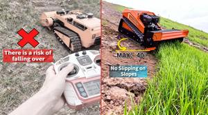 Tondeuse à fléaux chenillée pour zones à obstacles, coupe précise de l'herbe, commande à distance, achat <span class=keywords><strong>en</strong></span> ligne direct usine - Product Image 5