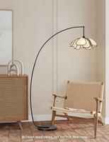 Lampadaire d'arche d'intérieur, design moderne et élégant, style pêcheur, avec LED, pour la décoration du salon