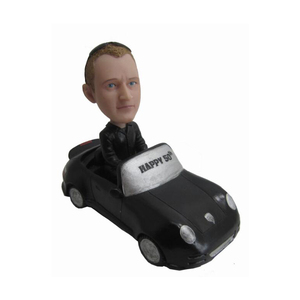 Personnalisez Votre Propre Résine Conduite Papa Bobble Tête Mâle Conduite <span class=keywords><strong>Sa</strong></span> Voiture Cool Figure Collection Bobblehead Statue - Product Image 4