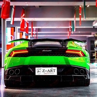 Z-ART DM Style Prepreg Trockener Kohlefaser-Heckdiffusor Passend für Lamborghini Huracan LP610 Exterieur-Tuning-Teile