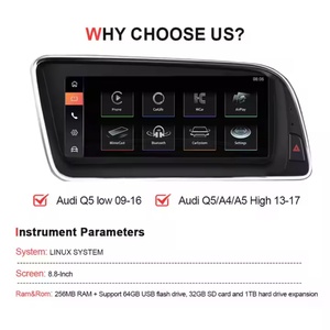 Monitor de coche Navihua con sistema Android, Carplay, Linux, GPS, navegación, radio estéreo, unidad principal para Audi A4L A4 Q5 - Product Image 6