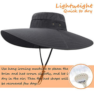 หมวกบักเก็ตปีกกว้างกันแดด หมวกตกปลา หมวกกันน้ำสำหรับกิจกรรมกลางแจ้ง หมวก<span class=keywords><strong>บอน</strong></span>นี่แบบสั่งทำ - Product Image 5