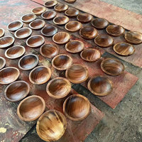 Bol à salade artisanal haut de gamme en bois de cèdre aromatique sculpté à la main, durable, 8 pouces, pour servir les fruits, qualité hôtelière, cadeau, sans BPA