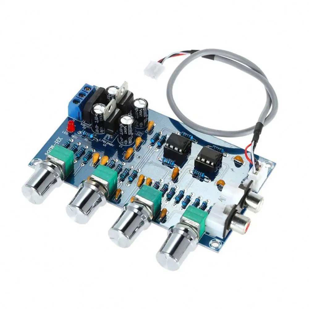 NE5532 Stereo Pre-amp Preamplifier Tone Audio 4 Channels Amplifier Module 4CH CH Control Circuit Telephone Preamp Board