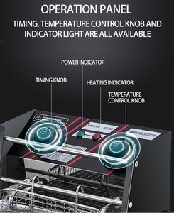 Stainless Steel French Fries Machine 2 tank 2 Basket Commercial <strong>Potato</strong> <strong>Chip</strong> <strong>Fryer</strong> <strong>Electrical</strong> /Gas Deep <strong>Fryer</strong> - Product Image 4