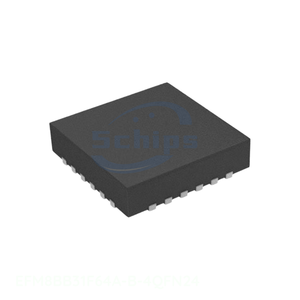 Distribuidor Autorizado, Compre Componentes Electrónicos en Línea, EFM8BB31F64A-B-4QFN24 24 WFQFN, Placa Expuesta Integrada - Product Image 1