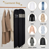 Benutzer definierte Brautkleid Abdeckung Protector Dust Long Logo Hochzeits kleid Abdeckungen Kleider sack mit PVC-Fenster