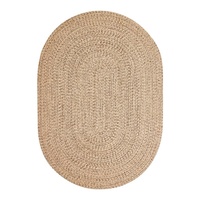 Tapis Moderne Ovale en Jute Tressé à la Main, Lin Pastoral, sans Colle pour Chambre, Salon, Table Basse, Balcon Nordique