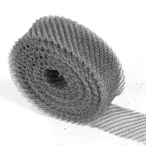 Woven Filter Wire Mesh Stainless Steel Knitted Wire Mesh Tapes Knitted Net Grid