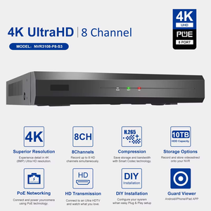 Sistema de câmera IP 6PCS 5MP POE Câmera, 8CH <span class=keywords><strong>NVR</strong></span> com Movimento/Detecção Humana Inteligente Dual Light One-way Áudio 1SATA IP66 com 2TB HDD - Product Image 2