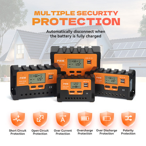 Controlador Solar PWM de 12/24/48V Económico con Protección Contra Sobrecarga 10A-100A - Product Image 5