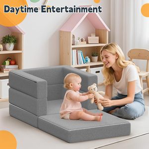 Customized Box Style Children's Travel <b>Bed</b> High Density Foam <b>Portable</b> Compressible <b>Bed</b> Rails 0-12 Months Multifunction Set - Product Image 4
