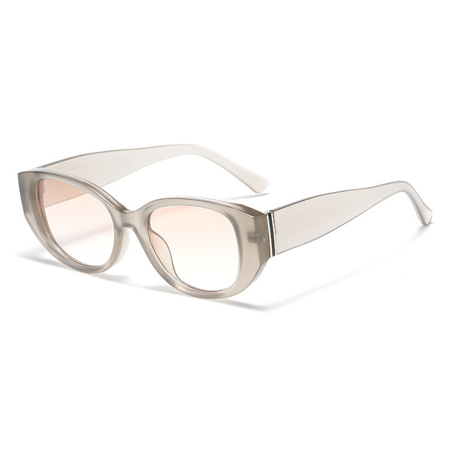 Cheap Price Elegant Oval Simple Gradient Lens PC Material Sunglasses Oversized Unisex Shade Cat Eye Glasses