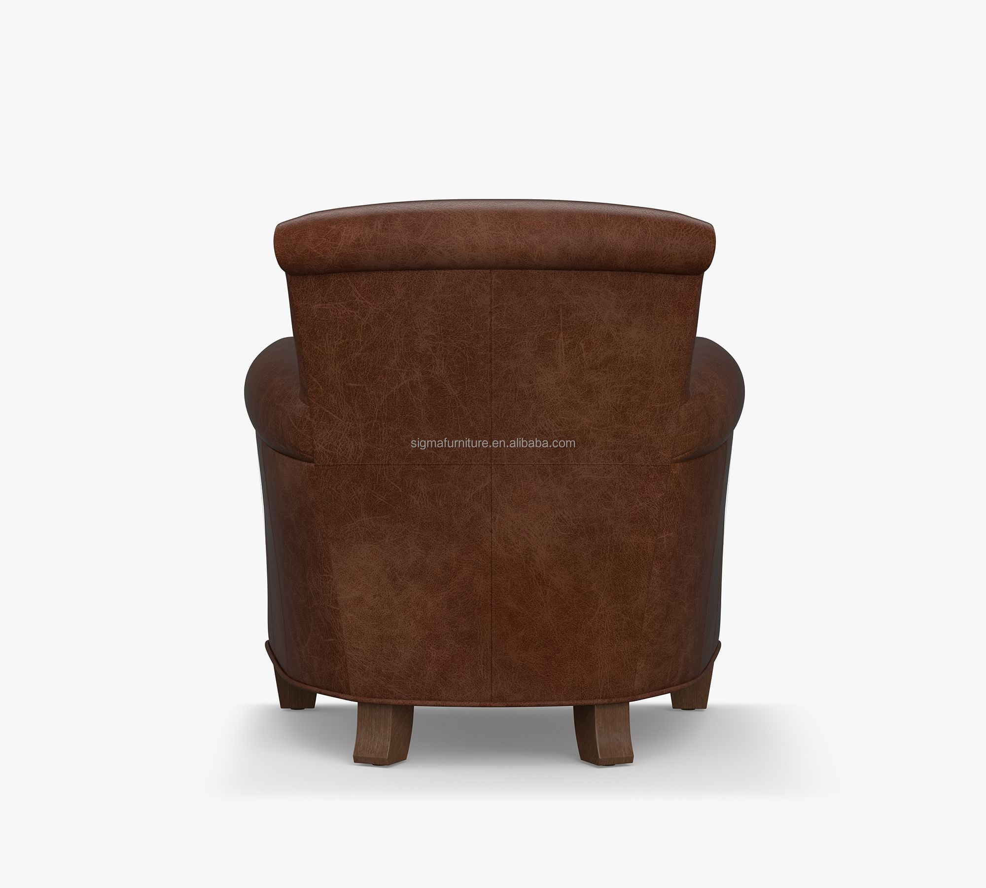 Popular modern complete vintage armchair for leather living room chaise high-end customization