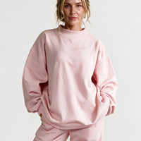 Haut décontracté surdimensionné rétro Y2K pour femmes, col montant, 100% coton biologique, design asymétrique, broderie perlée, manches longues