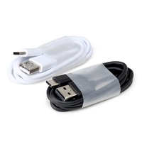 Câble de charge rapide magnétique USB-A vers Type-C HNT 3A PD 1m avec conducteur en cuivre pur et gaine tressée pour téléphones mobiles iPhone