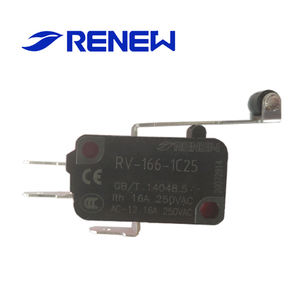 Saklar Miniatur Plastik Dasar SPDT Tuas Putar RENEW 16A 250V IP40 Bersertifikasi CE Kontak Paduan Perak untuk Mesin Penjual Otomatis - Product Image 4