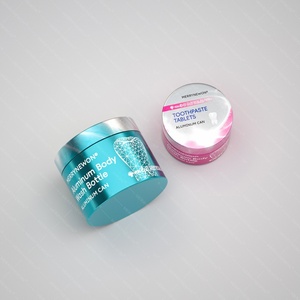 60ml 135ml Custom Printing Aluminum Jar with Smooth Lid for Toothpaste <b>Tablets</b> Mouth Wash - Product Image 1
