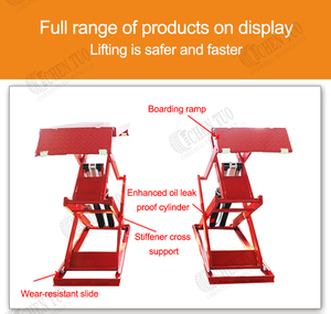 Mesa elevadora de tijera hidráulica de alta resistencia personalizable Elevadores de automóviles Premium para estacionamiento de automóviles Ascensor de mercancías Categoría de producto premium - Product Image 5
