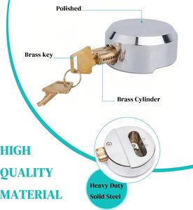 Candado y Cierre de Alta Seguridad, <span class=keywords><strong>Candados</strong></span> de Acero Ocultos con Llave Igualada, con 2 Llaves Incluidas - Product Image 4
