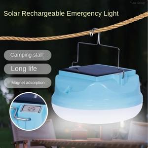 Portable Solar Rechargeable Waterproof IP65 Rated LED <b>Camping</b> <b>Light</b> with CE Certification PP Material for Outdoor Emergency Use - Product Image 2