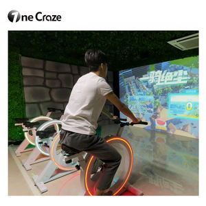 AR Racing Indoor Fitness Sports Jeu de cyclisme Interaction projection Simulateur de vélo dynamique Jeux multijoueurs avec projecteur - Product Image 3