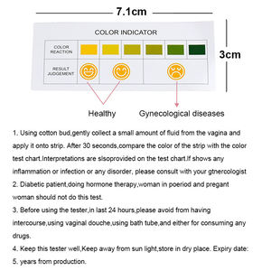 Vente de gros Carte d'auto-<span class=keywords><strong>test</strong></span> de santé vaginale pour femmes Bandelettes de <span class=keywords><strong>test</strong></span> de <span class=keywords><strong>pH</strong></span> <span class=keywords><strong>vaginal</strong></span> féminin - Product Image 4