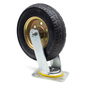 Durable High-Grade Steel Aluminium Polyurethane Industrial <b>Wheels</b> Set 4 Wrench 360 Degree Swivel Anti-Skid Texture Food Grade - Product Image 1