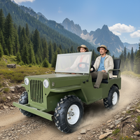 QIQU - Kart de Alquiler de 48 V para Parque de Atracciones, Estilo Jeep Eléctrico para Adultos