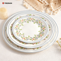 Assiettes en porcelaine, vaisselle de luxe, service de table raffiné, ensembles de dîner en céramique, vaisselle décorative nordique en New Bone China pour mariage