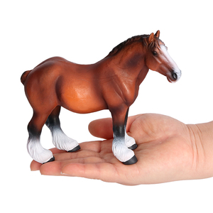 Statua Modello Cavallo da Carrozza Pesante in PVC Solido per Simulazione, Giocattoli e Statuette di Animali Cavallini, Vendita all'Ingrosso - Product Image 1