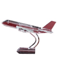 Vente en gros de cadeaux personnalisés Souvenir modèle d'avion en cristal 3d cadeaux d'affaires modèle d'avion en verre trophée